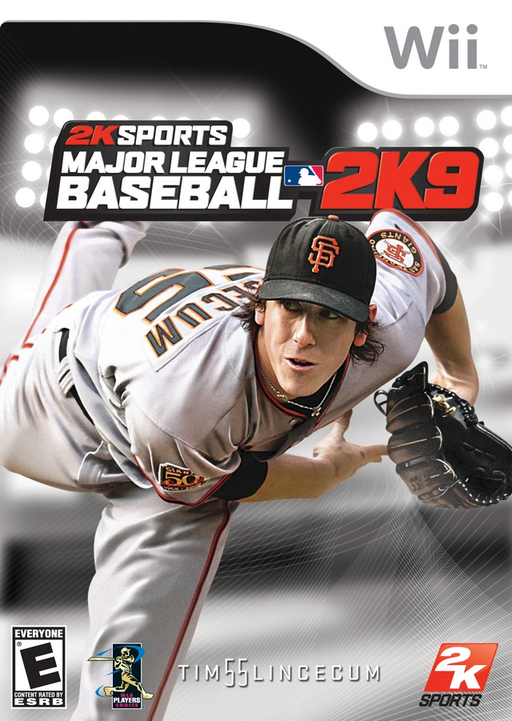 Major League Baseball 2K9 box art for Wii